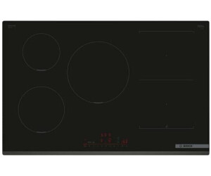 Table de cuisson induction 80cm 4 feux 7400w noir Bosch PXE831HC1E