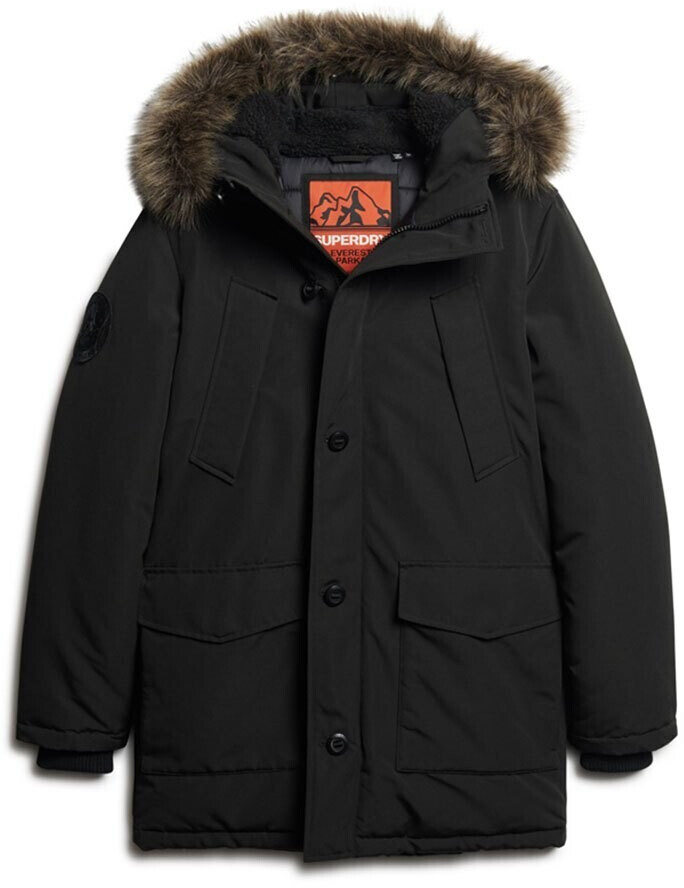 Superdry Everest faux fur parka (M5011741A) black