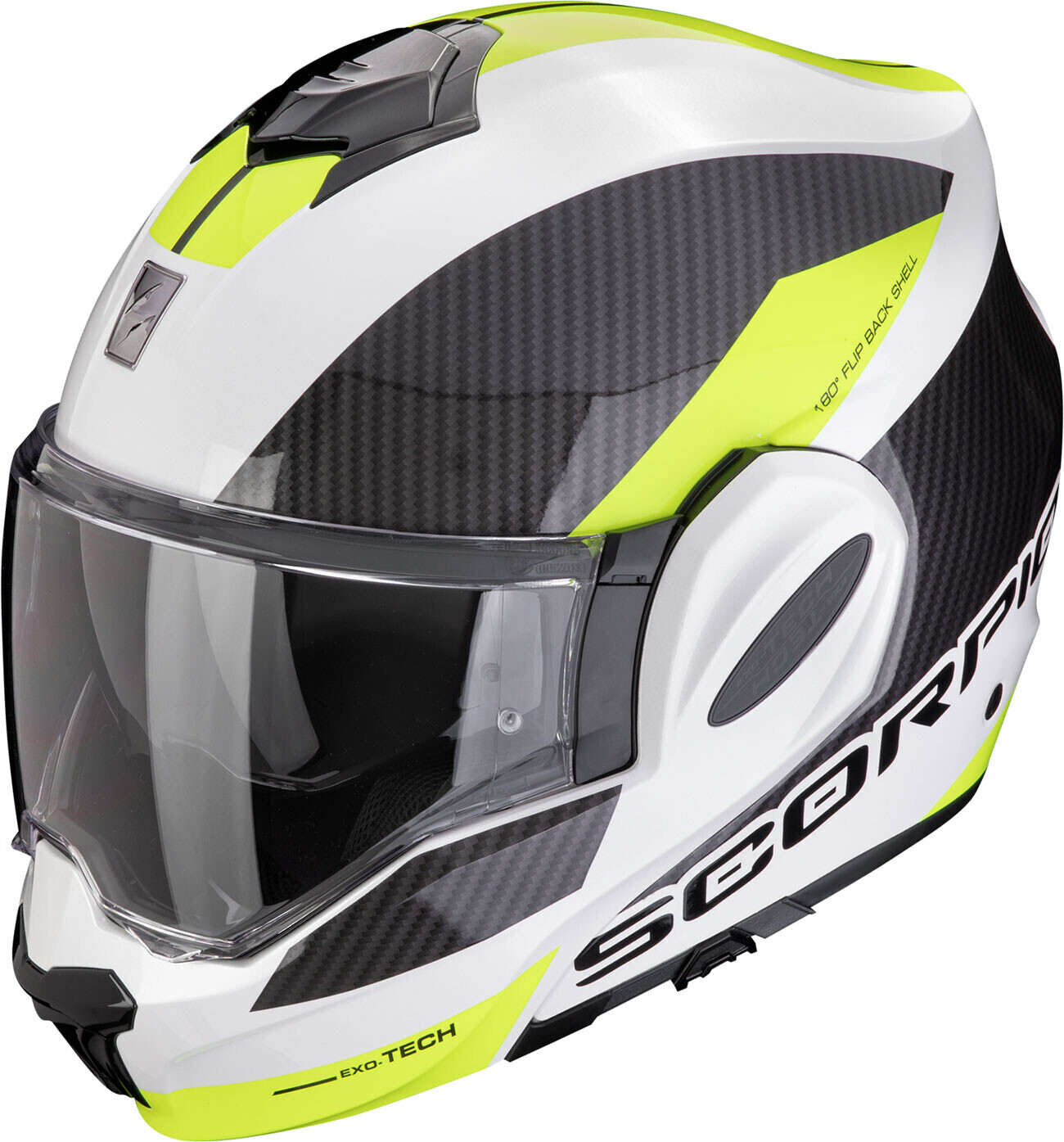 Scorpion Exo-Tech Evo Team noir/blanc/jaune fluo