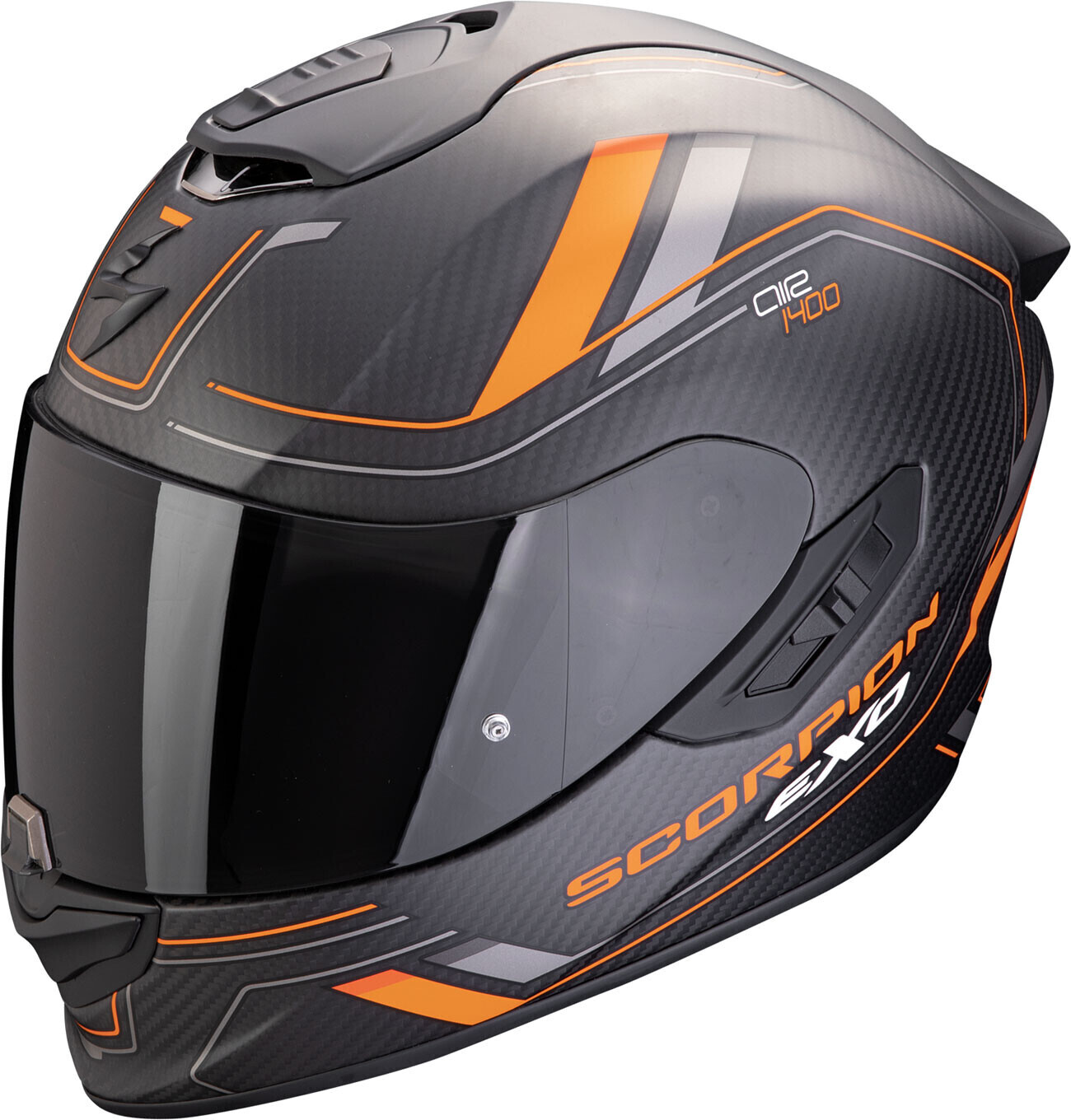 Scorpion Exo 1400 Evo 2 Air Carbon Mirage mat noir/orange