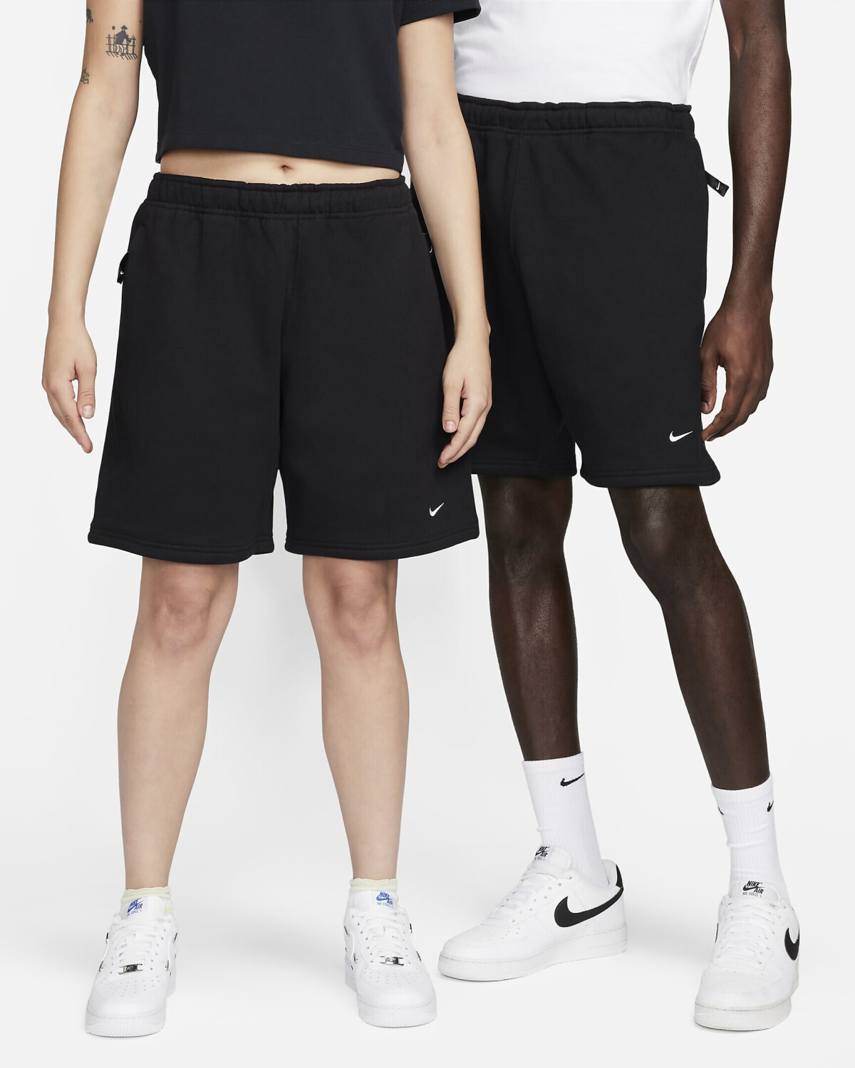 Swoosh fleece shorts top