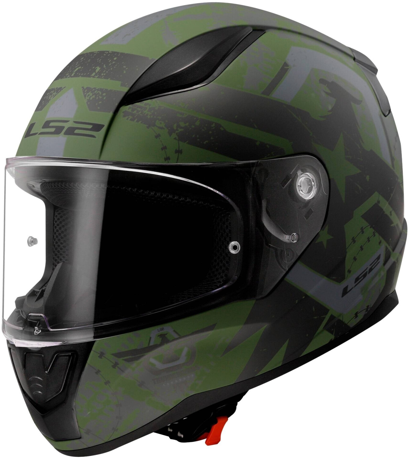 LS2 FF353 Rapid II Thunderbirds mat kaki/noir