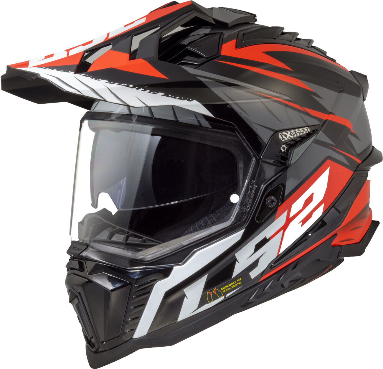 LS2 MX701 Explorer Spire noir/rouge