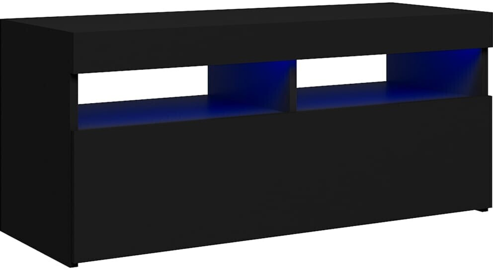 Photos - Mount/Stand VidaXL TV Cabinet with LED Lights 90 x 35 x 40 cm black  (804383)