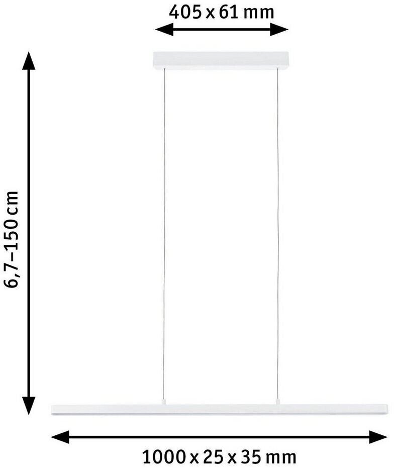 Paulmann LED Pendelleuchte Smart Home Lento Tunable 3x2100lm White Preisvergleich 3x13,5W bei 247,67 ab | € (79887) Zigbee 3.0