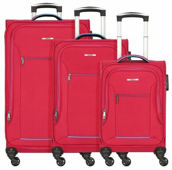 Nowi Sevilla 4-Wheel-Trolley Set 3 pieces (81100) bord-blue