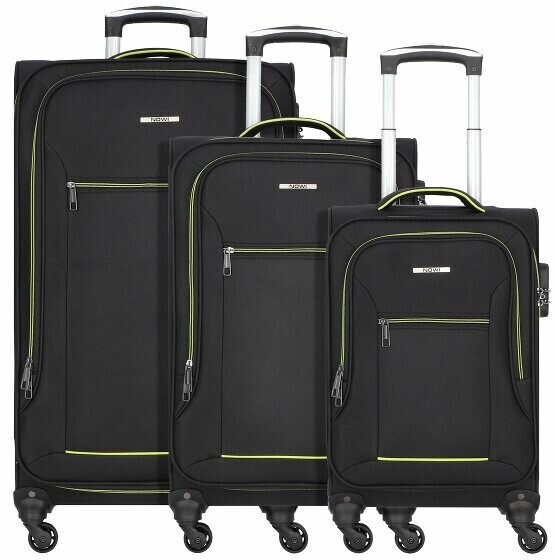 Nowi Sevilla 4-Wheel-Trolley Set 3 pieces (81100) sz-lime