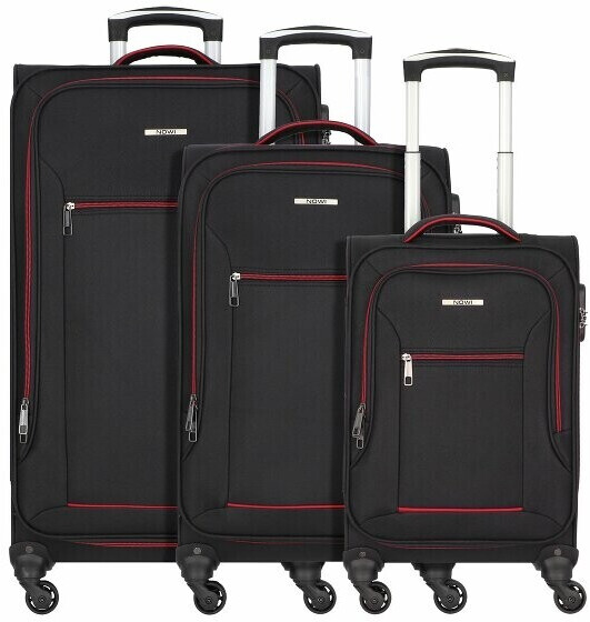 Nowi Sevilla 4-Wheel-Trolley Set 3 pieces (81100) sz-red