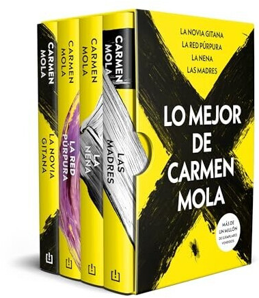 Estuche tetralogía La Novia Gitana, La Red Púrpura, La Nena, Las Madres (Carmen Mola)