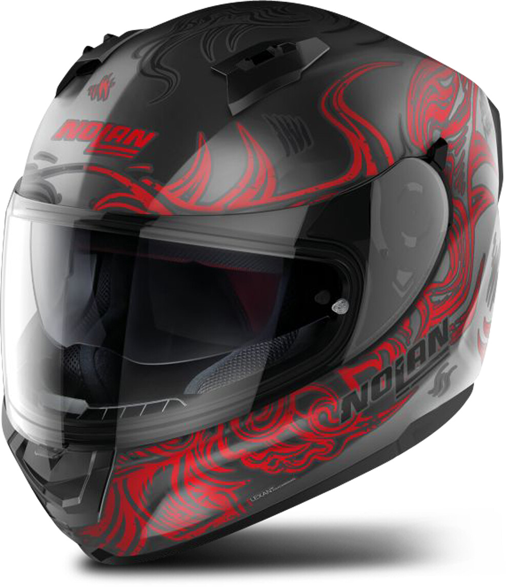 Photos - Motorcycle Helmet Nolan N60-6 Muse matt black/red 