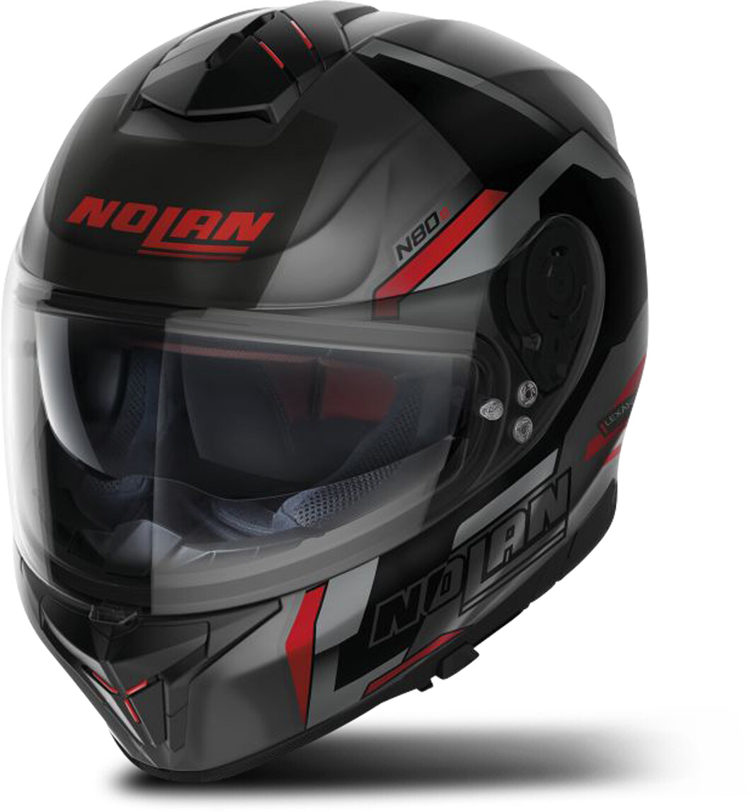 Nolan N80-8 Wanted N-Com noir/rouge