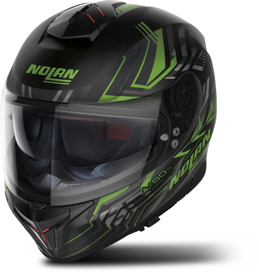 Nolan N80-8 Turbolence N-Com noir/vert