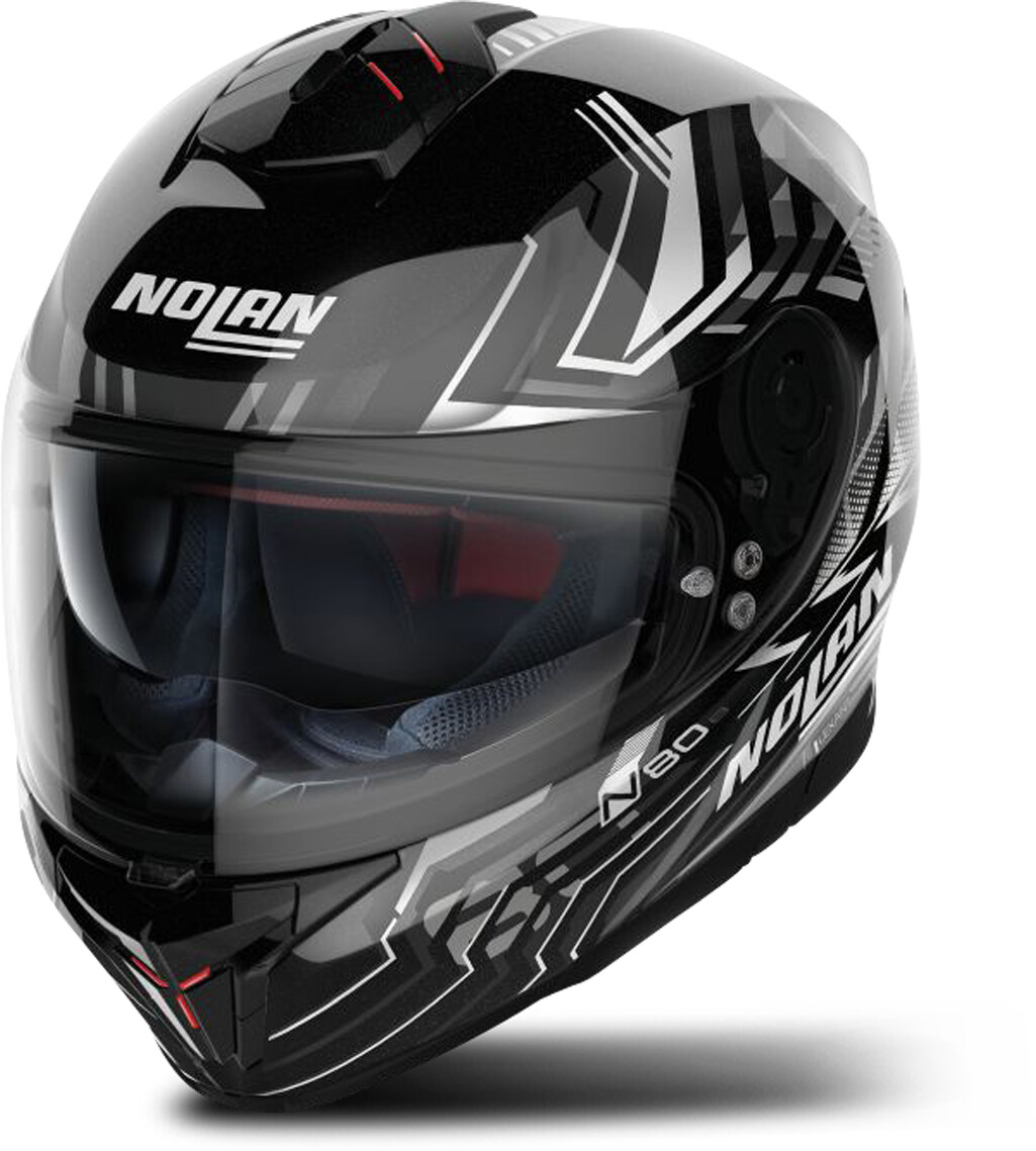 Nolan N80-8 Turbolence N-Com noir/argent