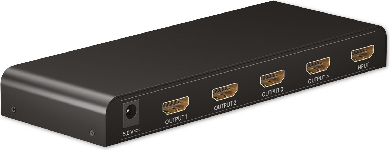 goobay Répartiteur HDMI™ 1 vers 2 (4K @ 60 Hz) - divise 1x signal d'entrée  HDMI
