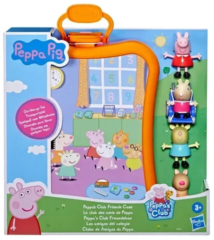 Estuche portátil con asa y 4 Figuras Peppa Pig