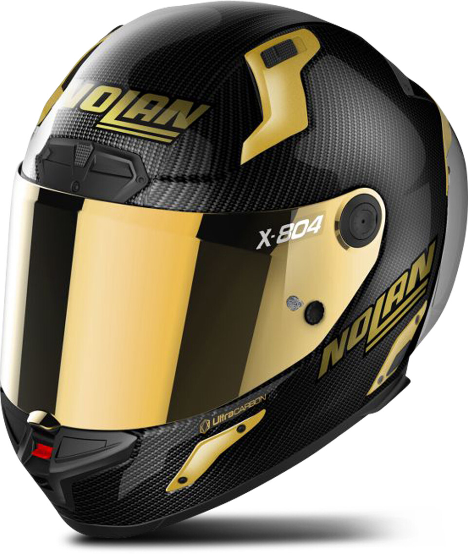 Photos - Motorcycle Helmet Nolan X-804 RS Ultra Carbon Golden Edition black/gold 
