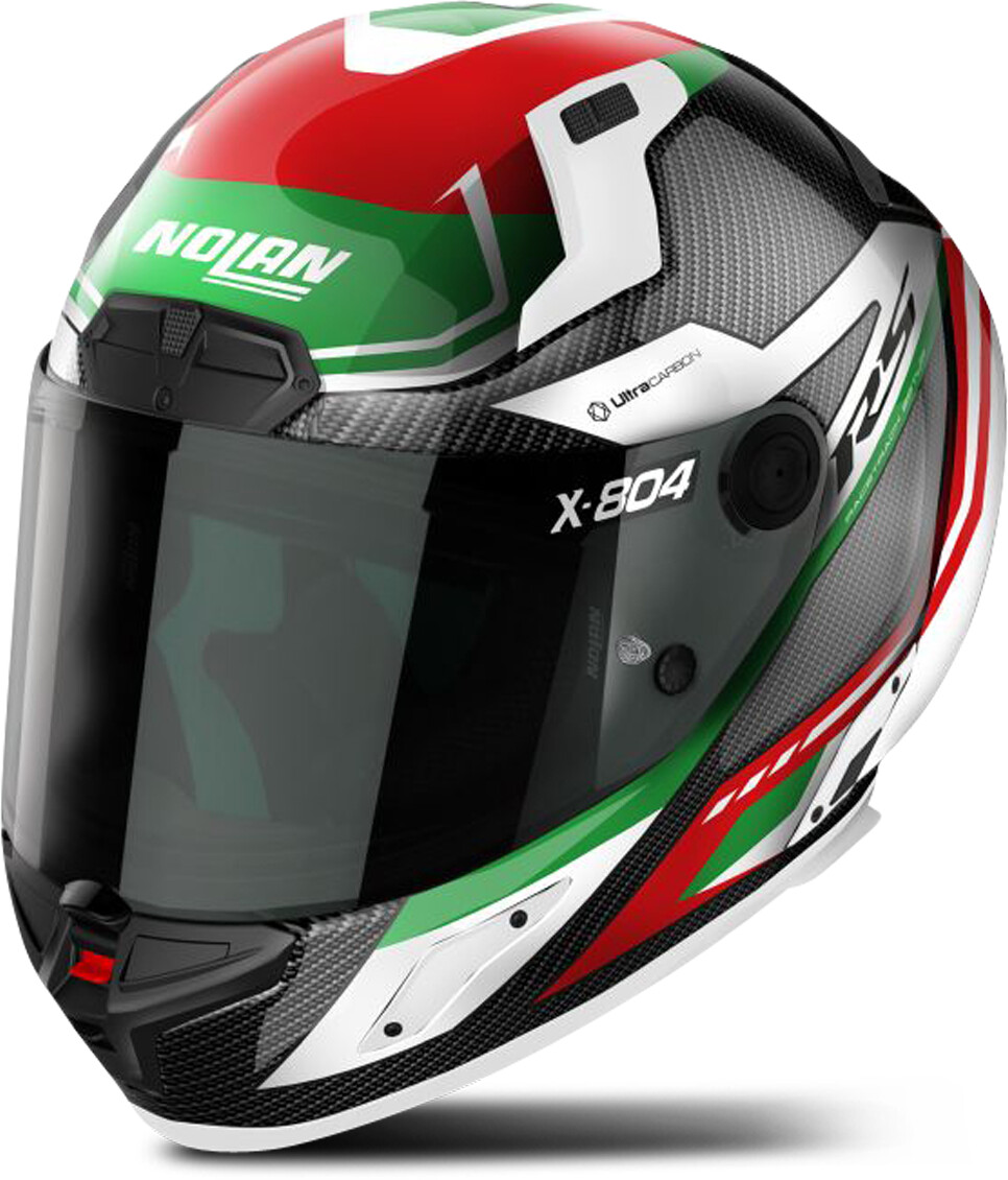 Photos - Motorcycle Helmet Nolan X-804 RS Ultra Carbon Maven black/red/green 