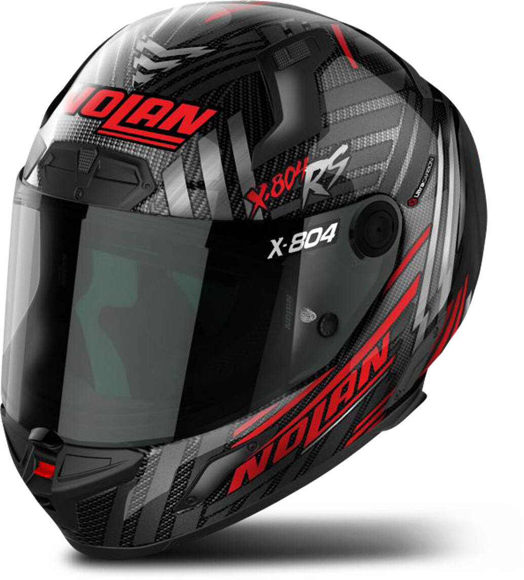 Photos - Motorcycle Helmet Nolan X-804 RS Ultra Carbon Spectre black/red 
