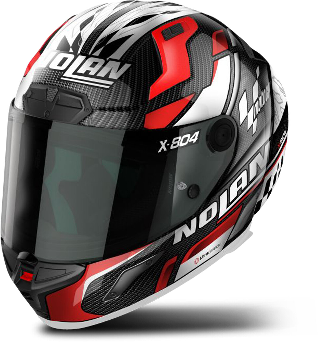 Nolan X-804 RS Ultra Carbon Moto GP noir/argent/rouge
