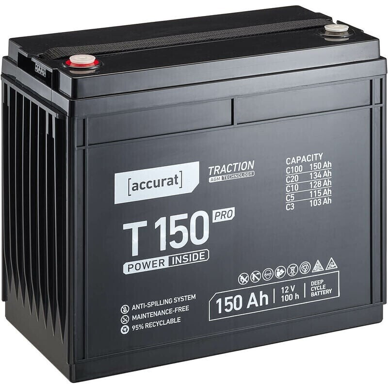 Accurat Traction LiFePO4 Batterie T150-12V, 150Ah - Lithium
