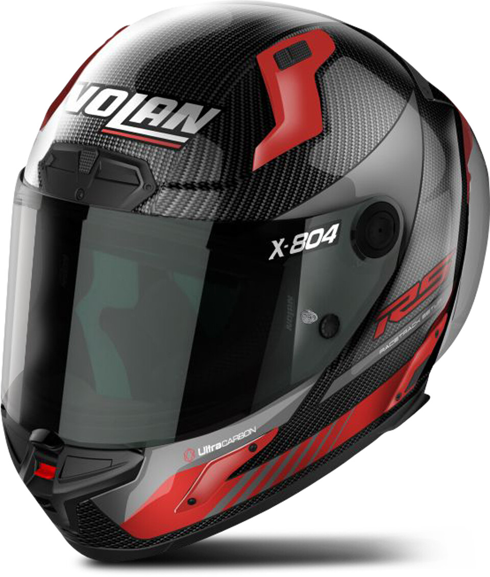 Nolan X-804 RS Ultra Carbon Hot Lap noir/rouge