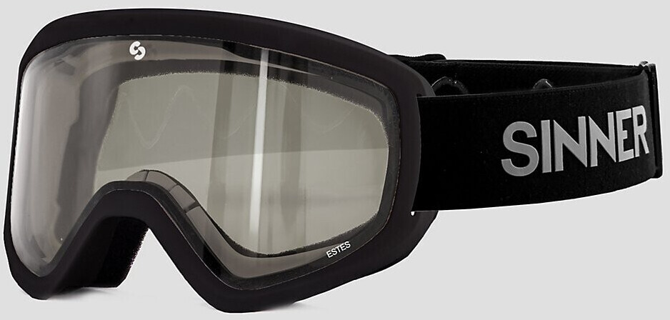 Sinner Estes Matte Black Goggle double smoke