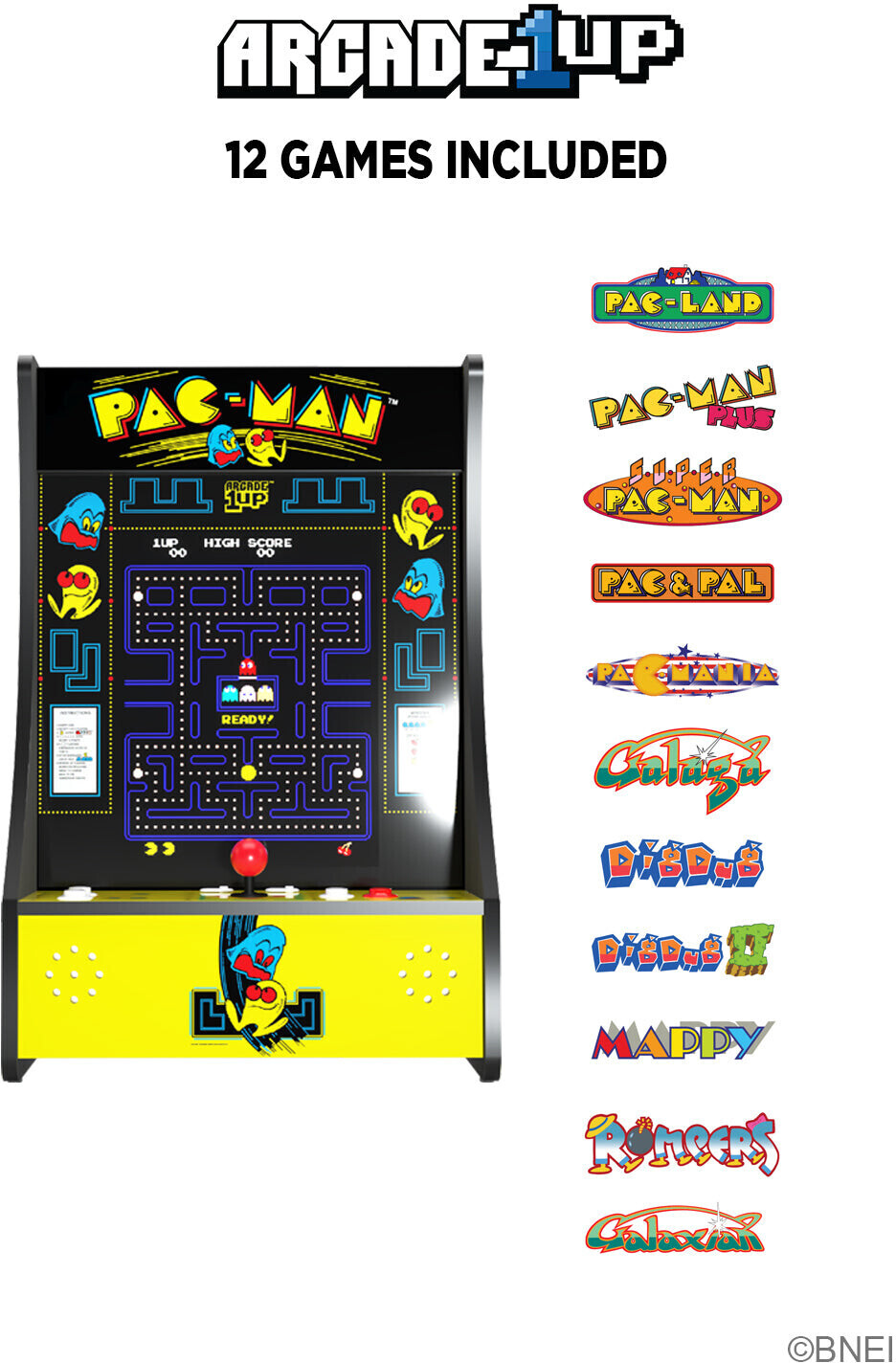 Arcade1Up PAC-MAN Partycade 12 Games in 1