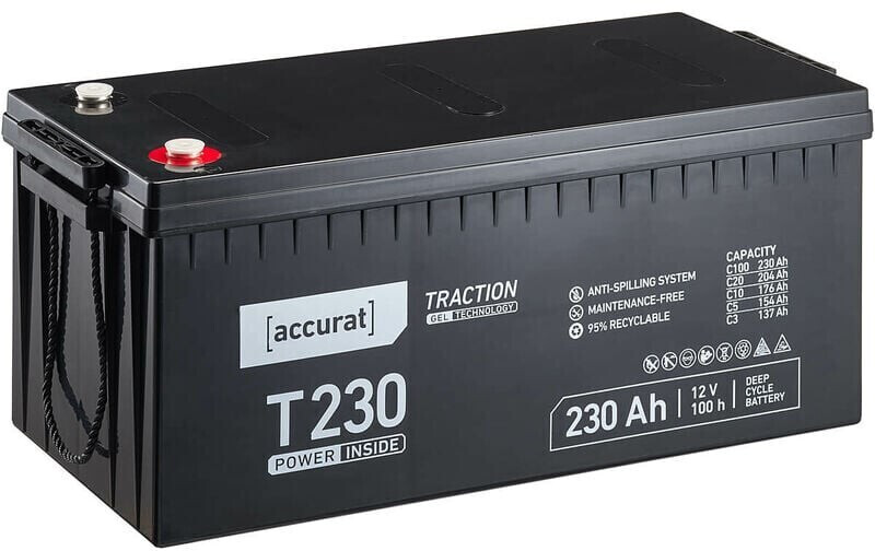 Accurat Traction T90 12V LFP Lithium Versorgungsbatterie 90Ah
