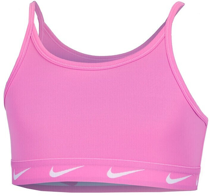 Buy Nike Dri-FIT One Older Kids' (Girls') Sports Bra (FD2276) playful pink/white  from £13.90 (Today) – Best Deals on