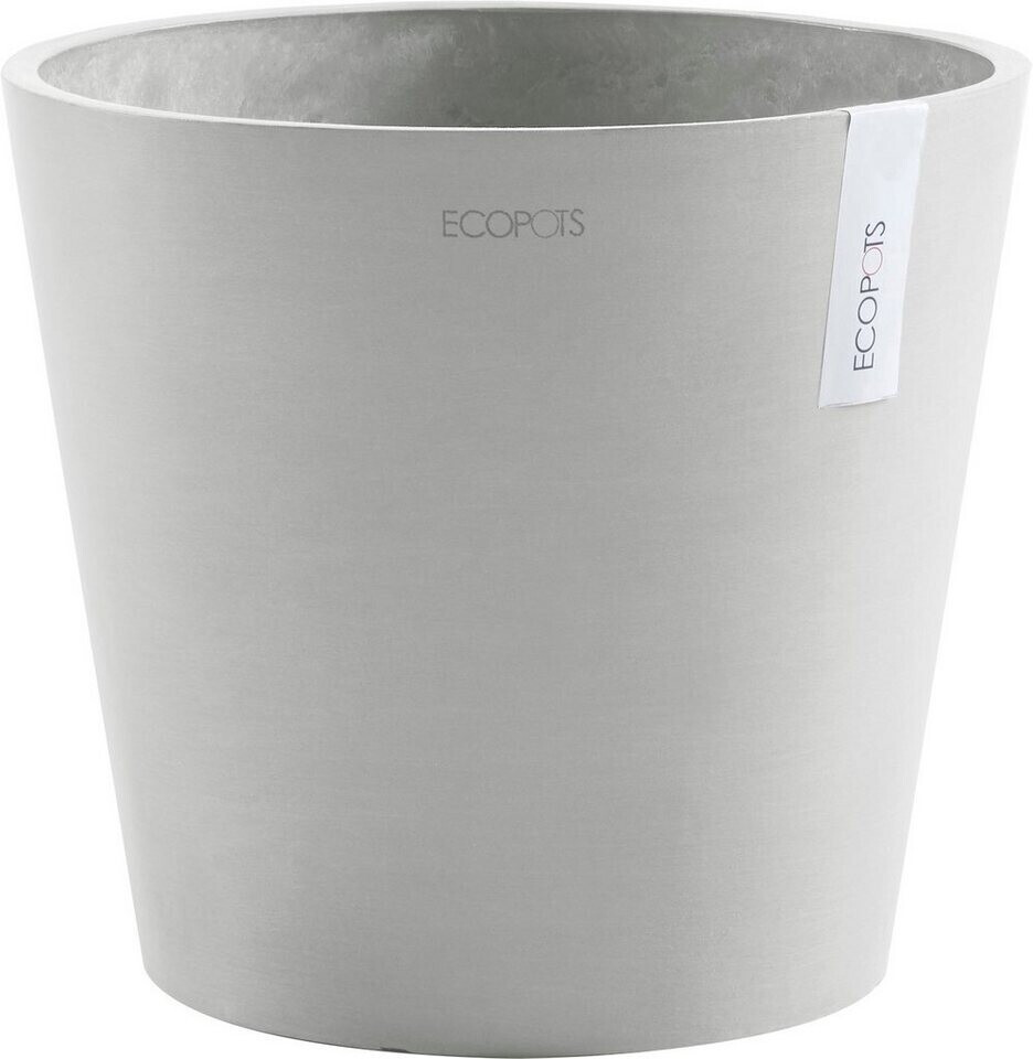 Ecopots Amsterdam weiß/grau bei cm mit Preisvergleich ab 30x30x26 | € Wasserreservoir BxTxH: 37,95