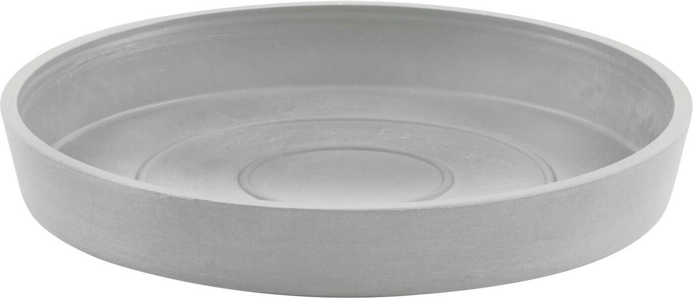 Ecopots Round Saucer weiß/grau bei | BxTxH: 7,12 ab 18x18x2,5 Preisvergleich € cm