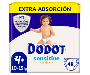 Dodot Sensitive Extra Absorción talla 4+ (10-15 kg) 48 uds. desde
