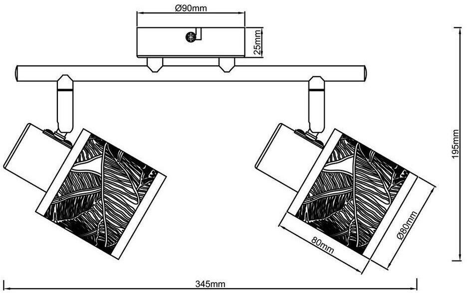 Brilliant Deckenleuchte Bano in Schwarz-matt E14 2-flammig schwarz ab 33,95  € | Preisvergleich bei