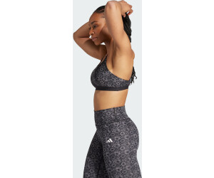 Buy Adidas Aeroreact Training Light-Support Floral Print Sport bra (HZ1530)  black from £33.00 (Today) – Best Deals on