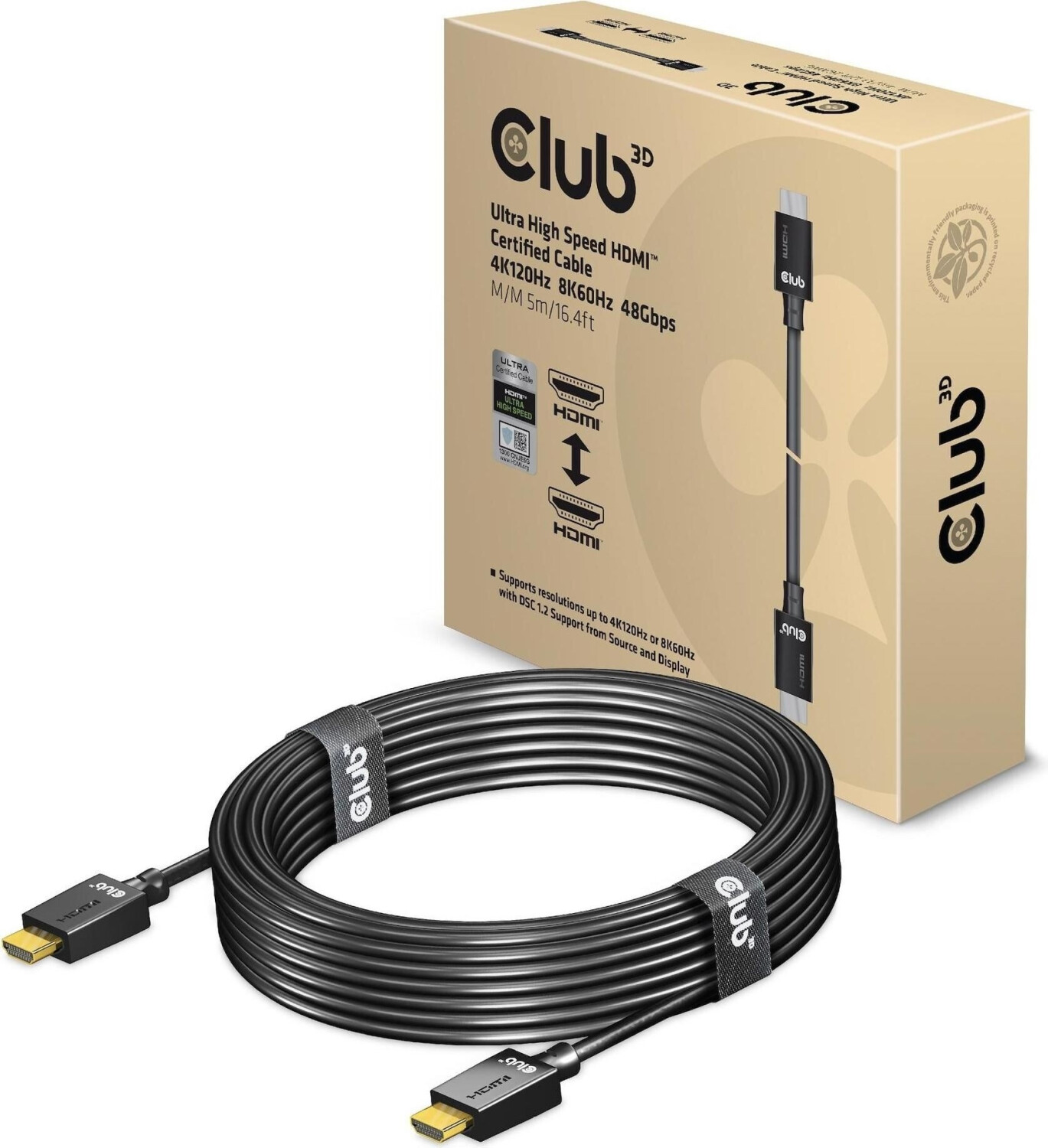 Club3D Ultra High Speed HDMI 4K120Hz, 8K60Hz 5m (CAC-1375)
