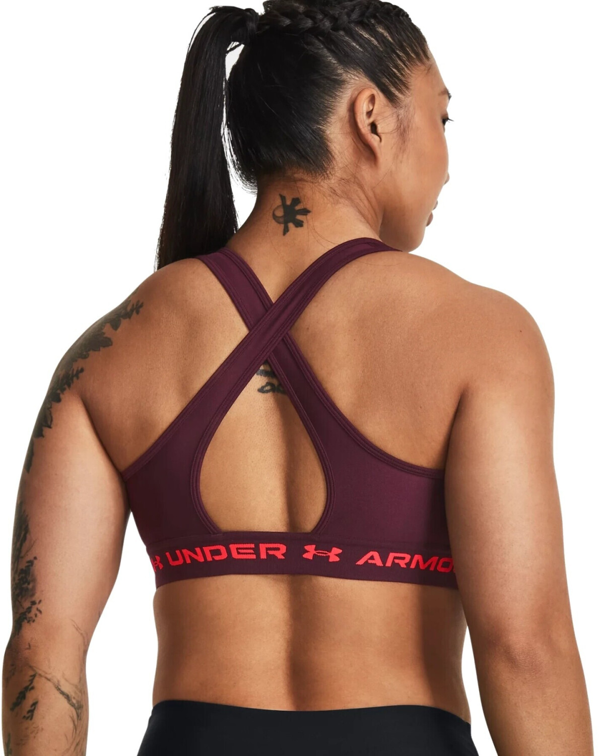Buy Under Armour Mid Crossback Bra (1361034) grove green/black from £15.50  (Today) – Best Deals on