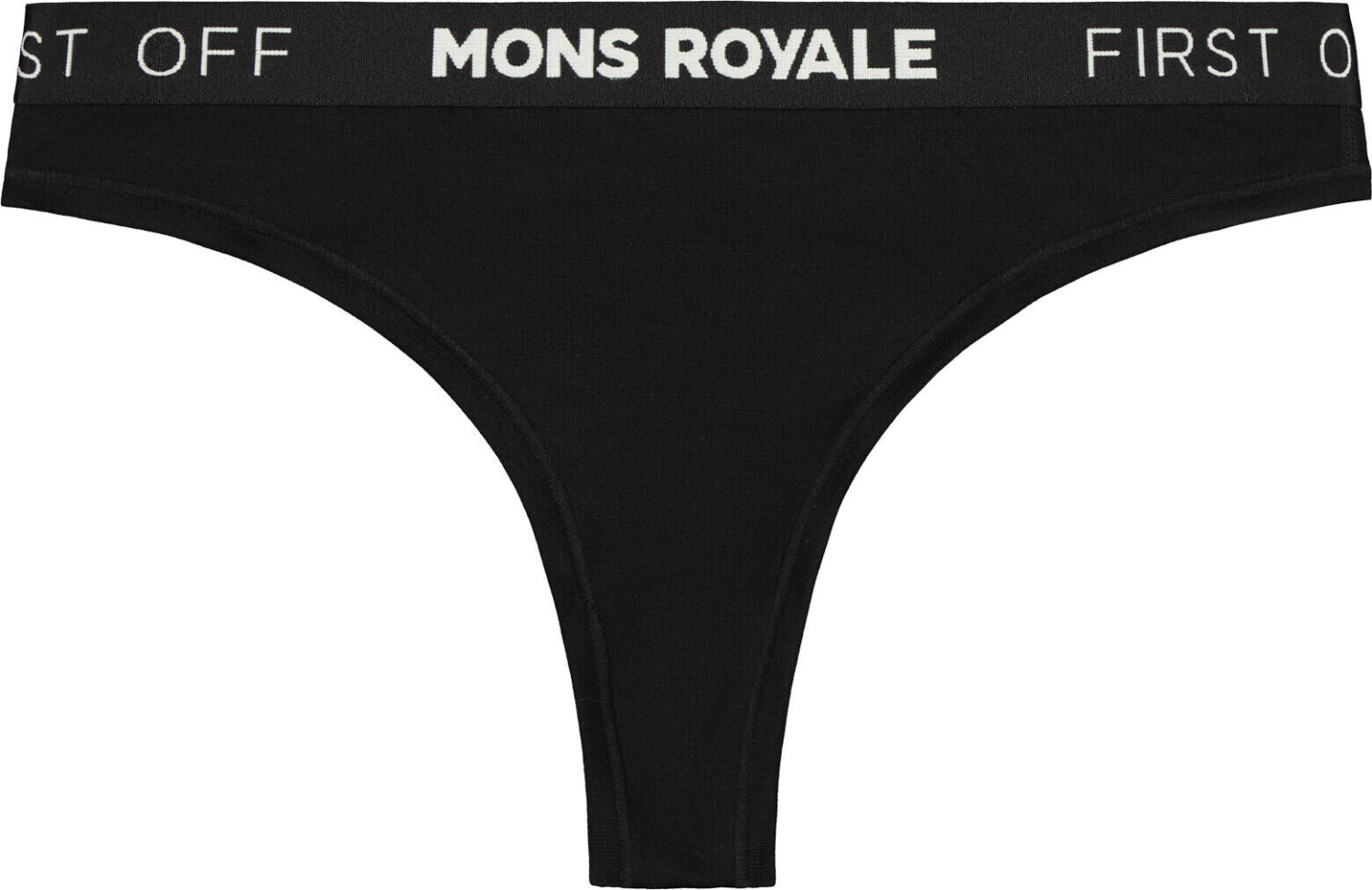 Mons Royale Womens Merino Thong black