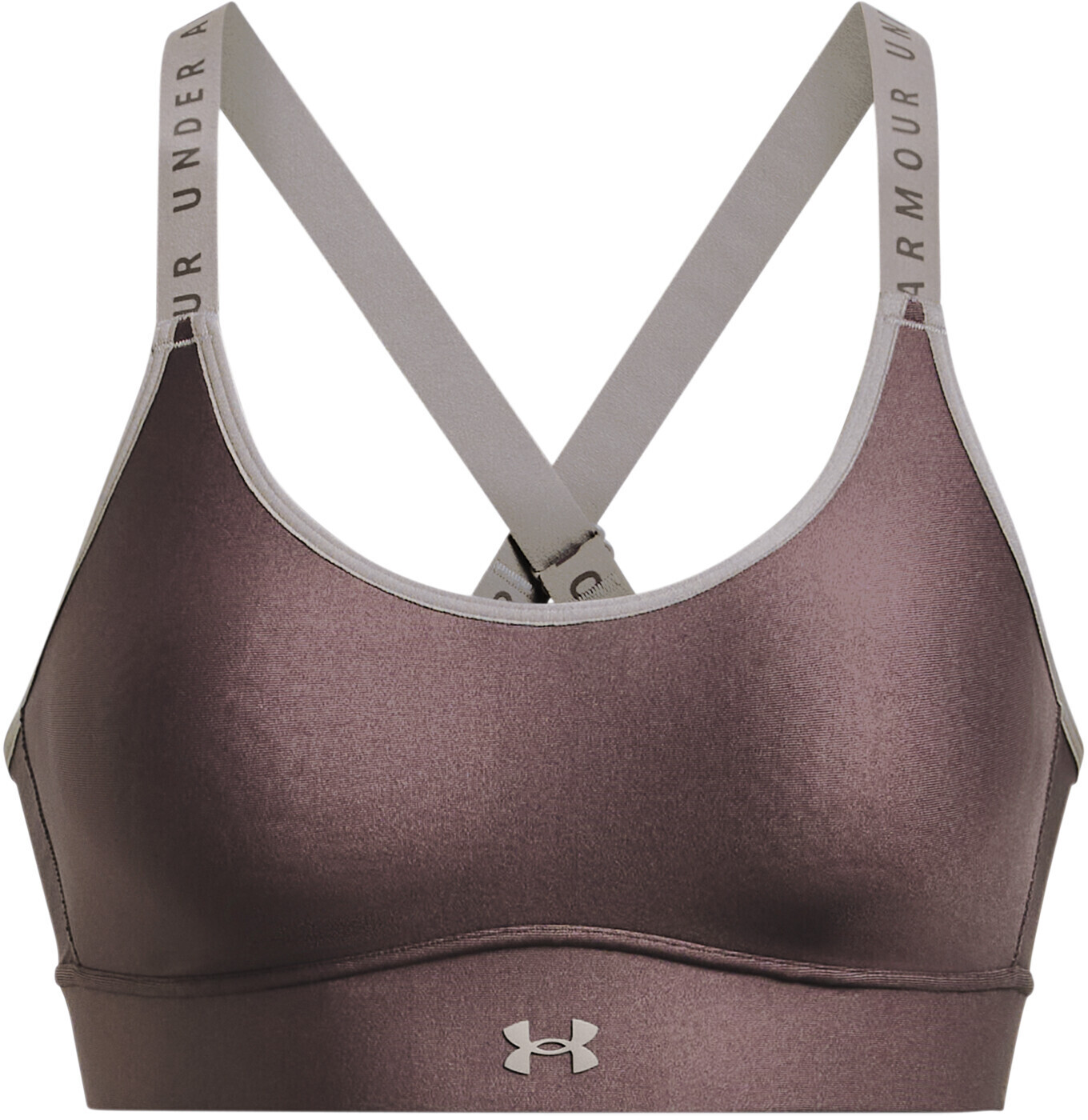 Under Armour Women's Under Armour Infinity Mid Covered Sports Bra White /  White / Halo Gray S