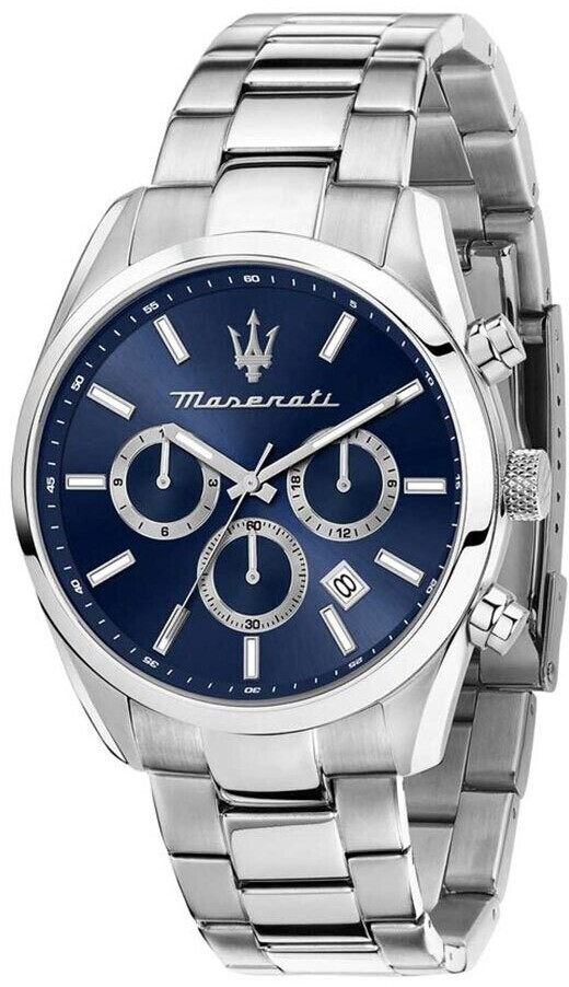 Maserati Attrazione Chronograph silver/blue