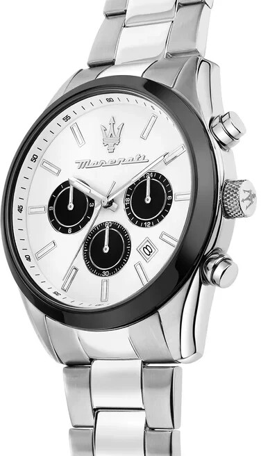 Maserati Attrazione Chronograph silver/white/black bei Preisvergleich ab € | 135,32