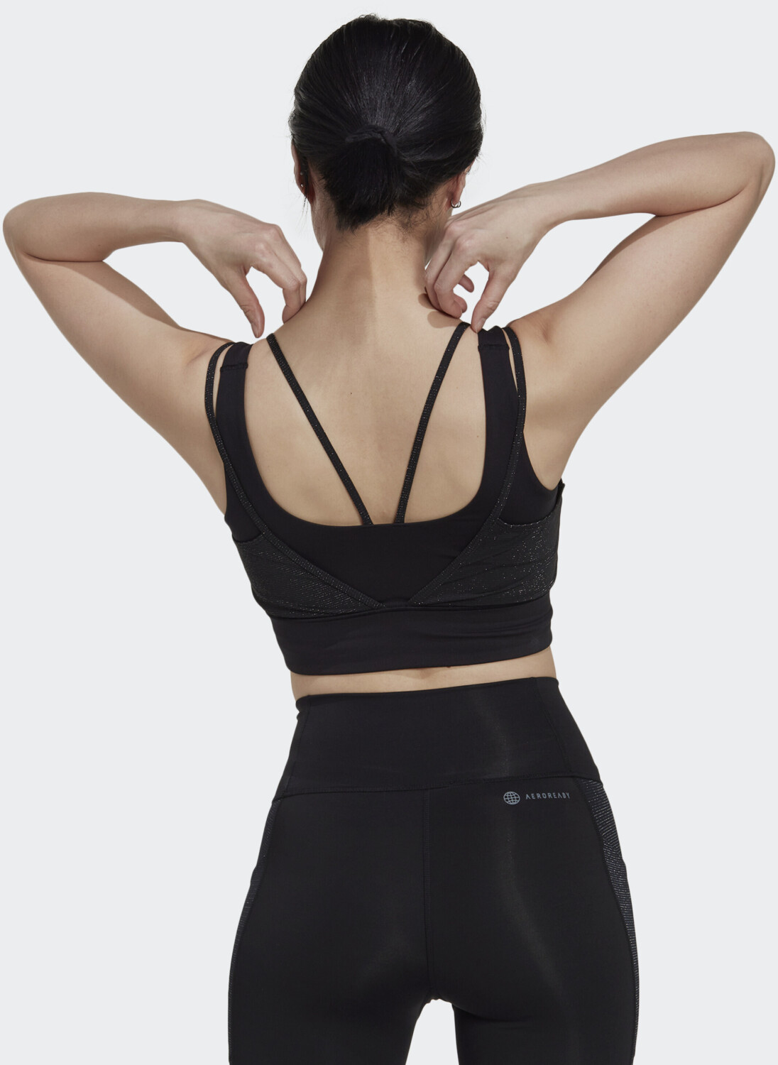Buy Adidas Powerimpact Training Medium-Support Shiny sports bra (HM7885)  black from £22.00 (Today) – Best Deals on