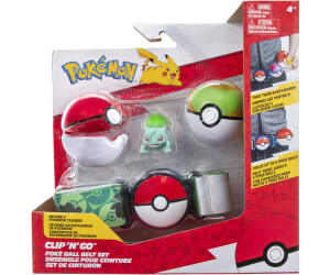 Set Ceinture Pokémon Clip 'n' Go - Poké Ball Avec Pikachu - Neuf - Warner Bros