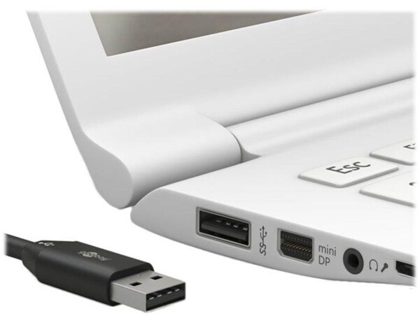 Goobay USB-C Lade- und Synchronisationskabel Weiß 0,5m, Bild 5