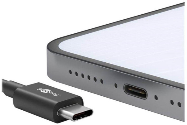 Goobay USB-C Lade- und Synchronisationskabel Weiß 2m, Bild 6