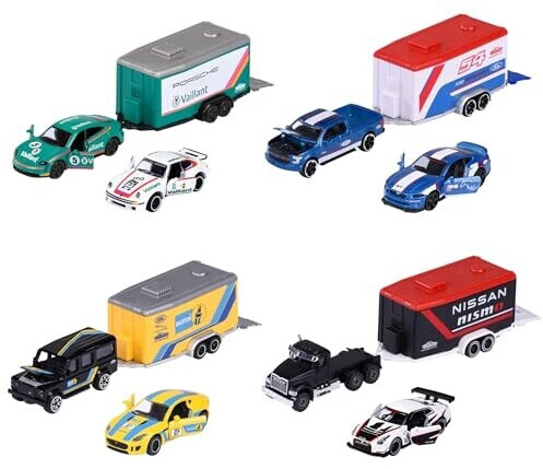 Majorette Assortiment de voitures avec remorque 212053111 au meilleur prix sur idealo