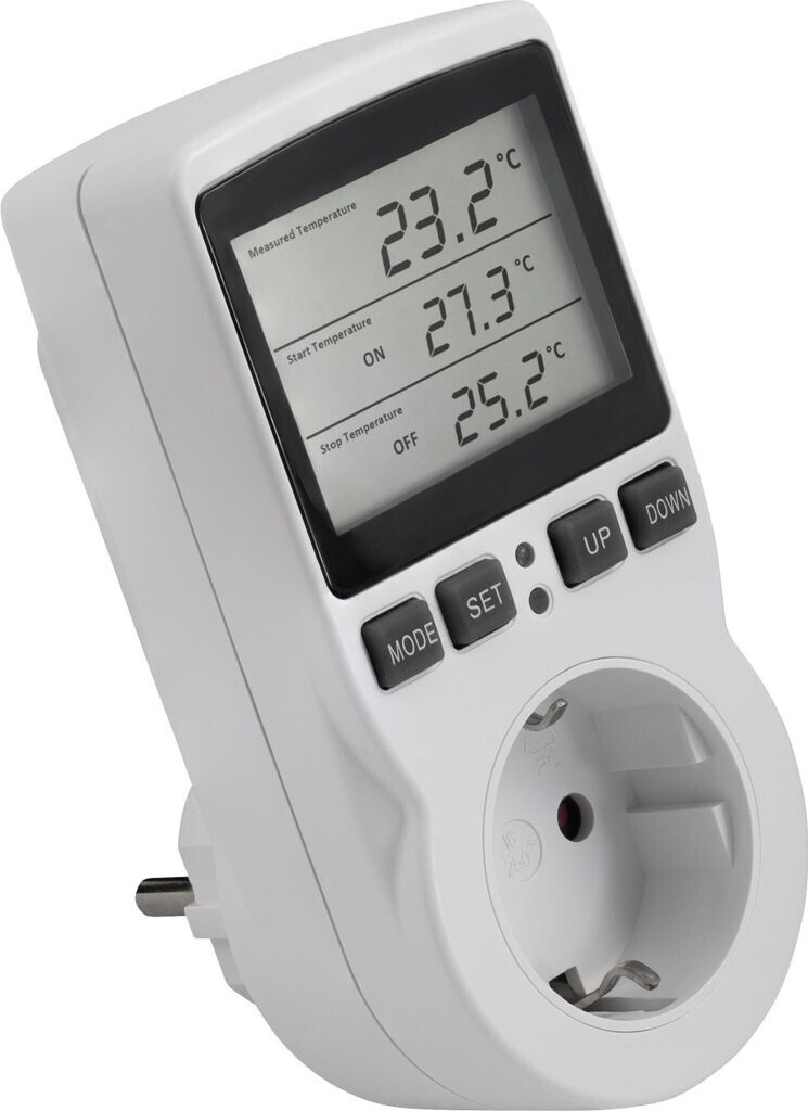 McPower Steckdosenthermostat TCU-530, für Heizung oder Klimagerät, Display  – Böttcher AG