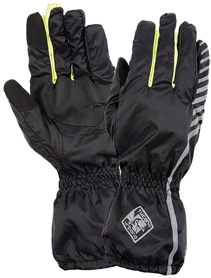 Gant Nano Plus Imperméable Tucano Urbano - Utilisable Comme Sur-gant, 100% Nylon/polyester, Noir