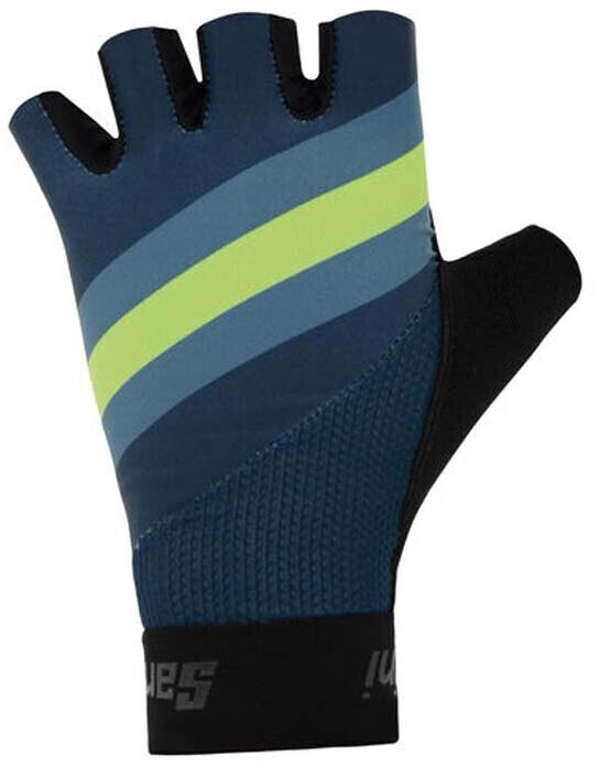 Photos - Cycling Gloves Santini Bengal Short Gloves Men  blue (2S367GELBENG-VF-XXL)