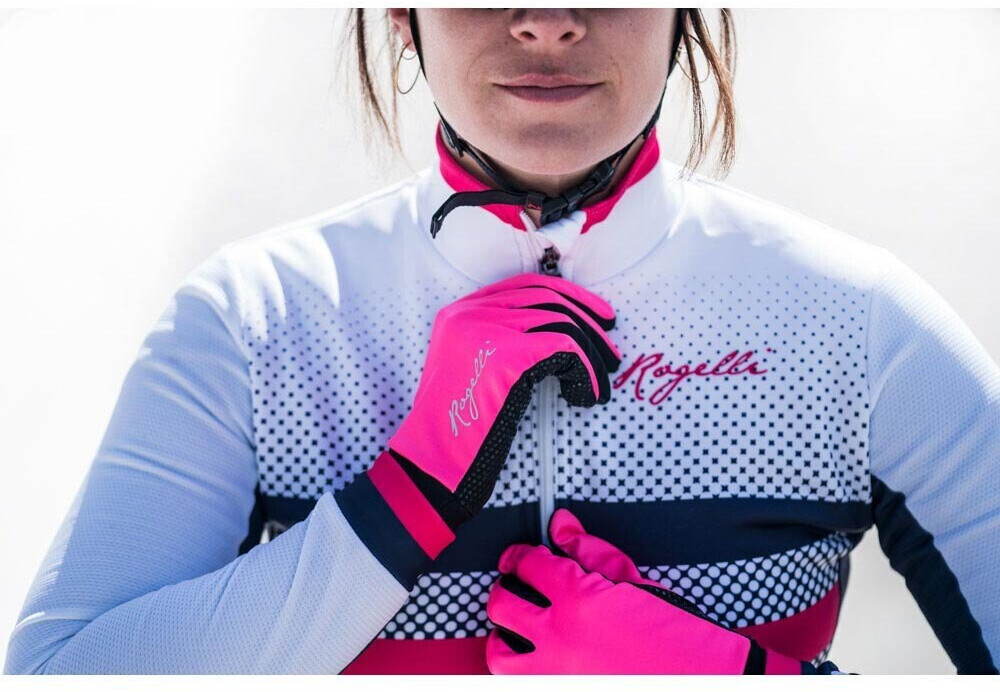 Photos - Cycling Gloves Rogelli Laval Long Gloves Women  pink (010-662-L)