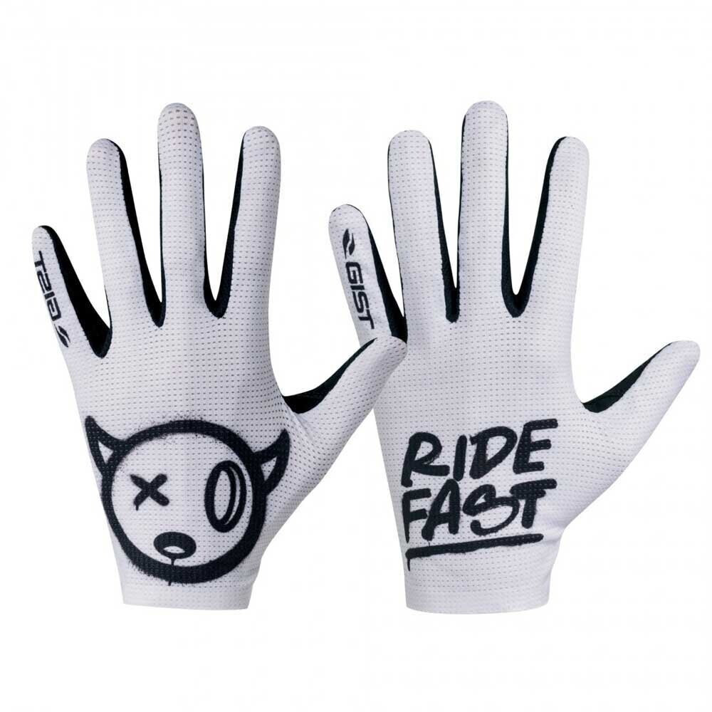 Gist Faster Long Gloves Men (5551 2020 E22L46) white